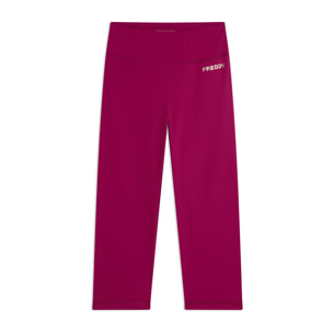 Leggings corsaro vita alta in tessuto tecnico quick dry