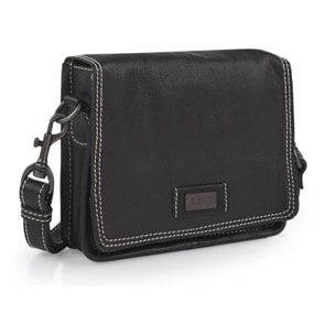 Bolso Bandolera Mujer Piel Lois Whitney Negro