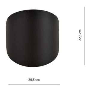 Lampada da parete FORM 3 in acciaio nero opaco