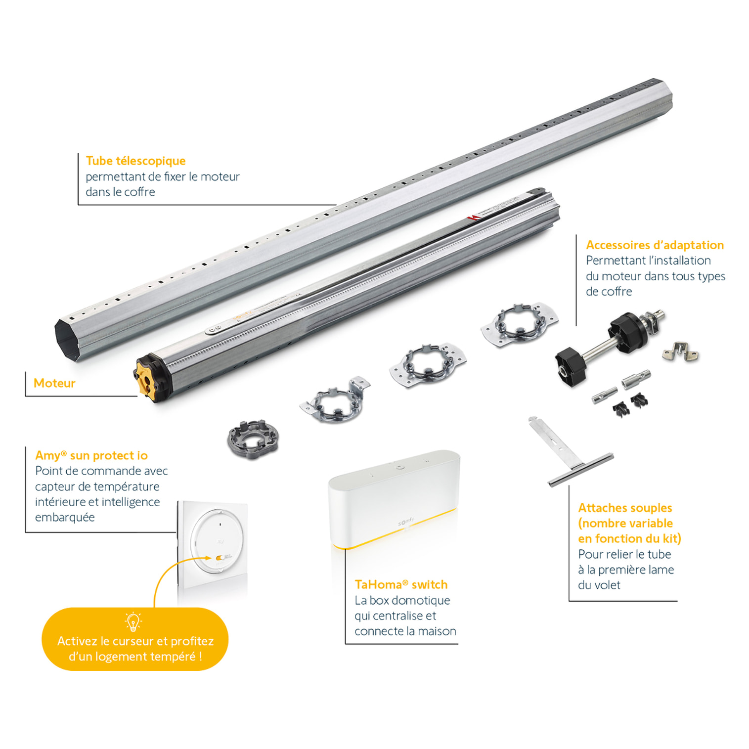 Kit motorisation porte-fenêtre RMS 2600 + box TaHoma switch
