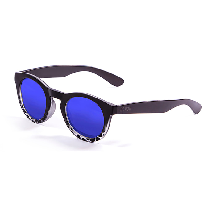 Gafas de sol OCEAN SAN FRANCISCO - Negro up y demi marrón down / Revo azul
