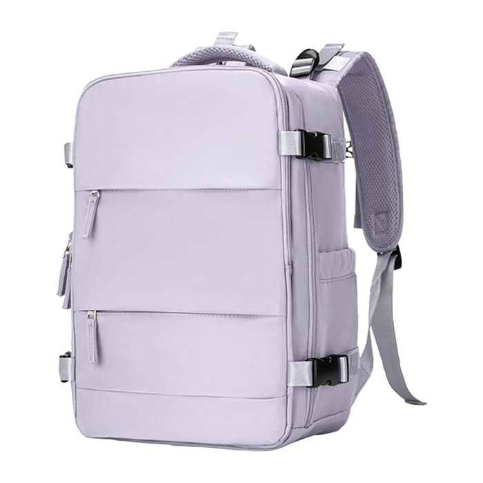 Zaino da cabina da viaggio ad alta capacità con più scomparti (scarpe, vestiti, laptop).