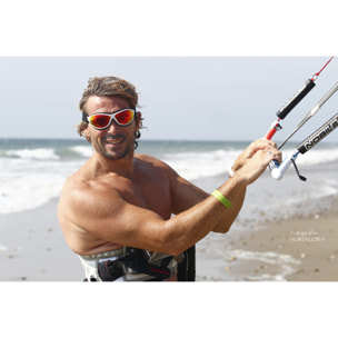 Gafas de deportes acuáticos OCEAN TIERRA DE FUEGO - Blanco / Revo roja