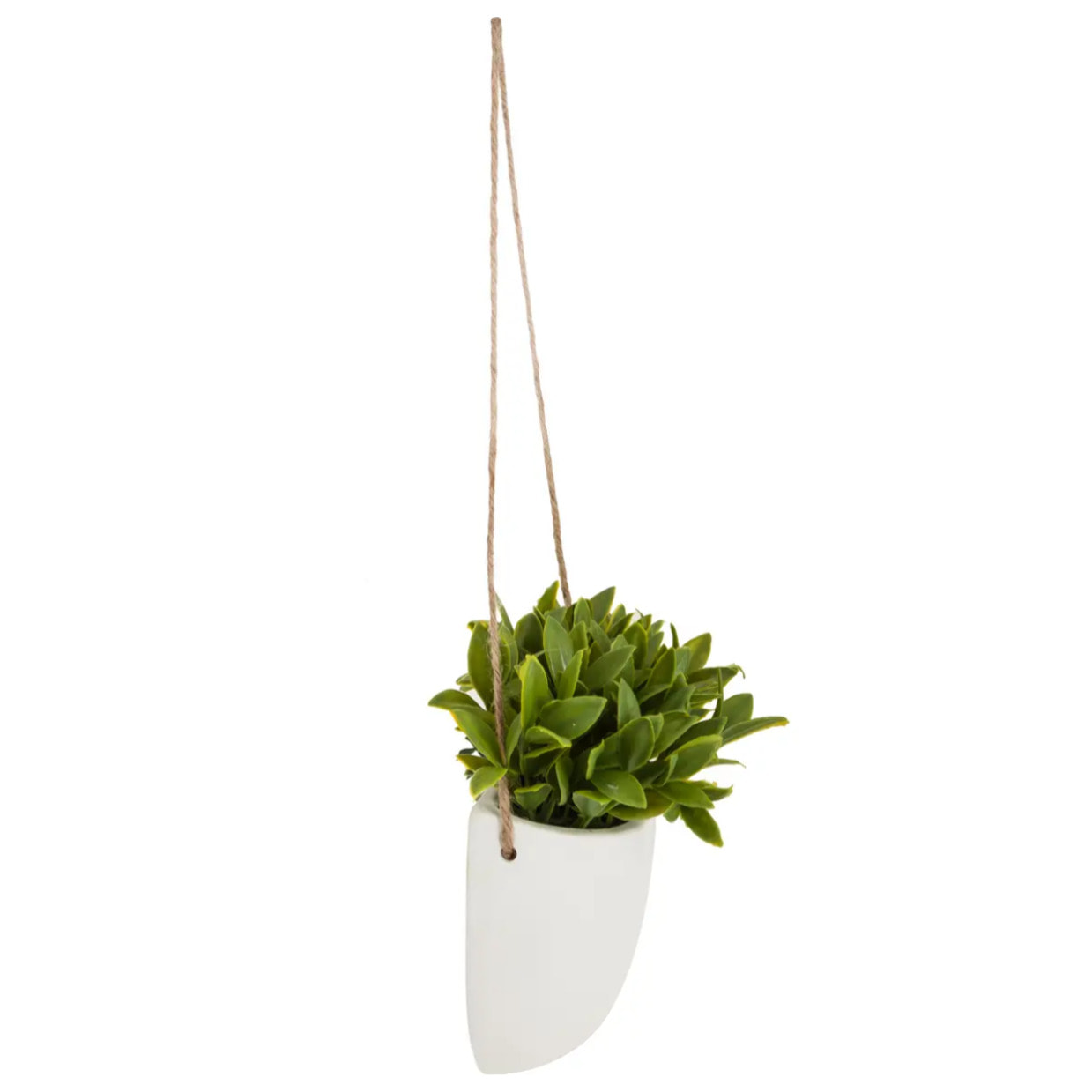 Plante artificielle à suspendre pot céramique H20cm