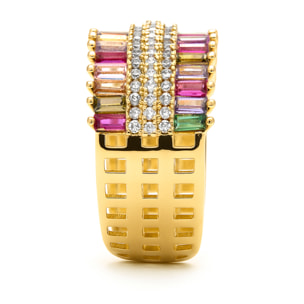 Anillo Maku acabado oro amarillo 18k