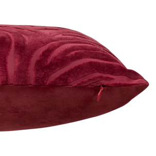 Coussin Tigris rouge grenat 40x40cm