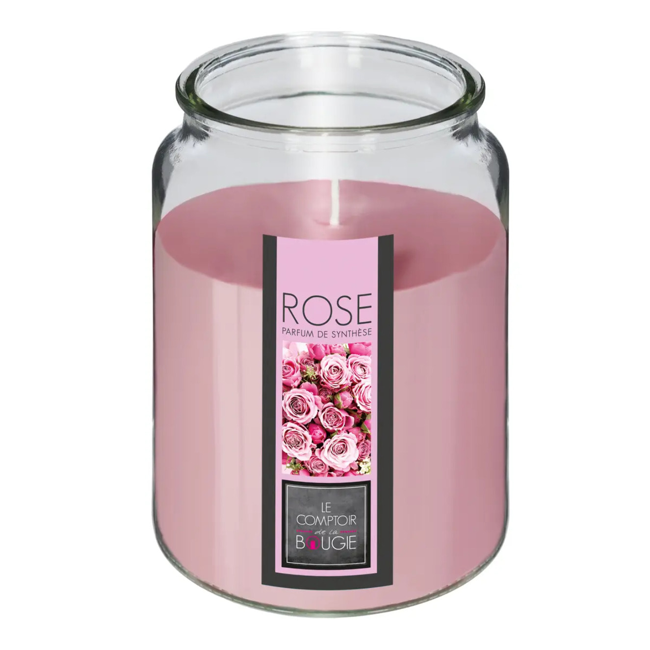 Bougie parfumée - rose - 510g