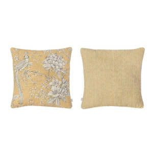 Lot de 2 housses de coussin en coton MANACOR 50x50 cm. Plusieurs colours disponibles.