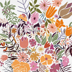 Papier peint, marché aux fleurs chambre Intissé