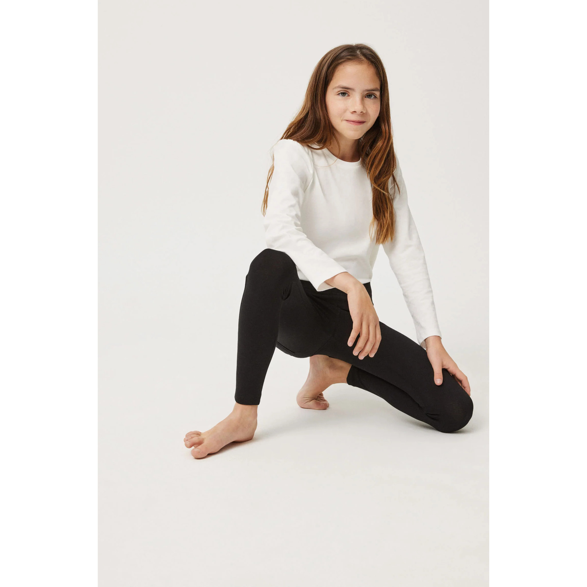 Leggings neri basico per ragazze