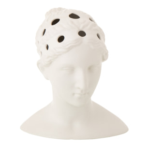 J-Line Vase Buste de Femme Dolomite - céramique - blanc