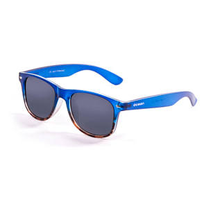 Gafas de sol OCEAN BEACH WAYFARER - Azul oscuro arriba y carey abajo y / Ahumada gradual