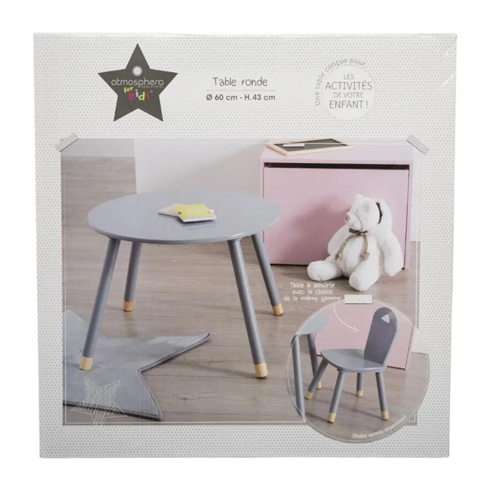 Table enfant "Douceur" grise