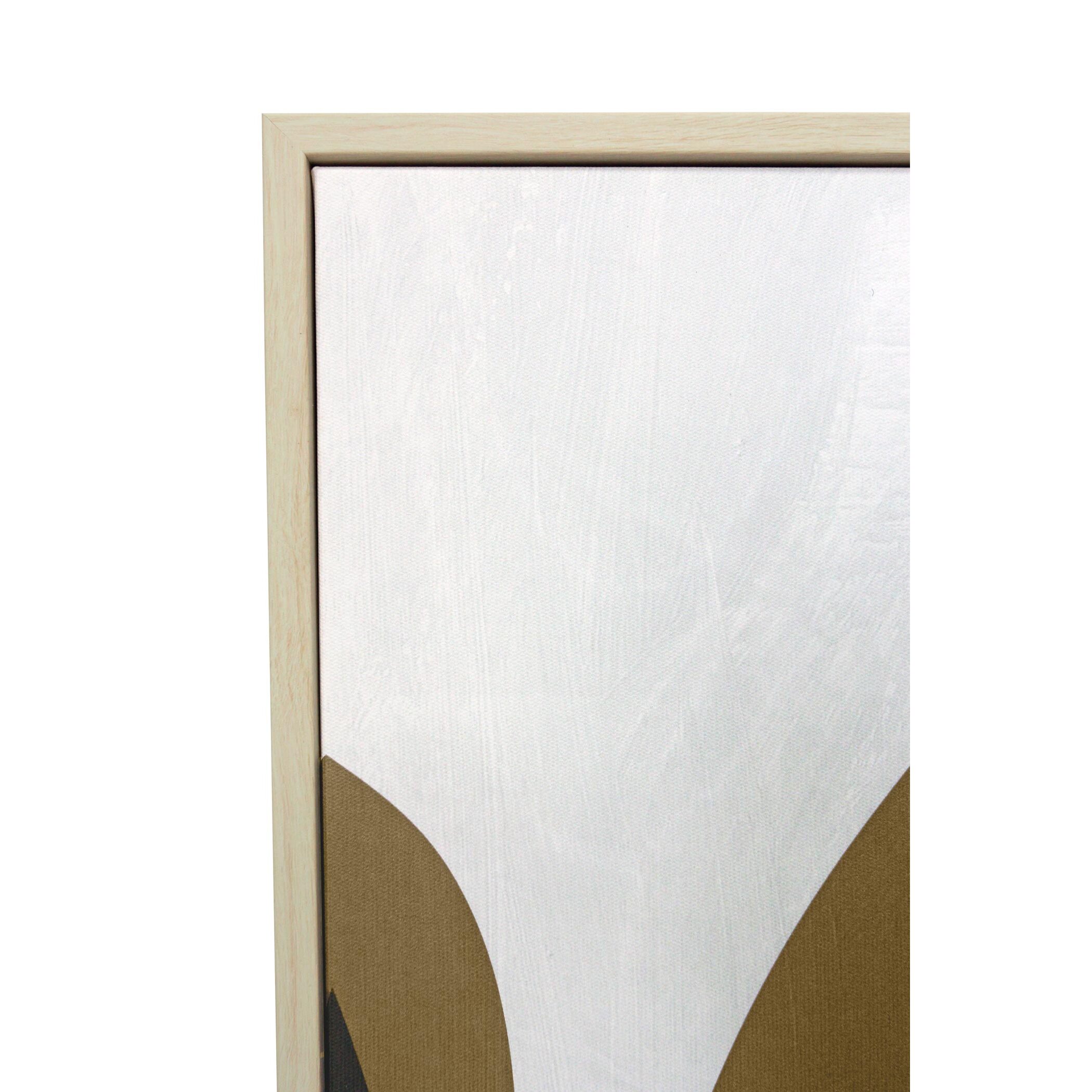 Set 2 cuadros Patio poliéster verde-rosa 72x52x4 cm