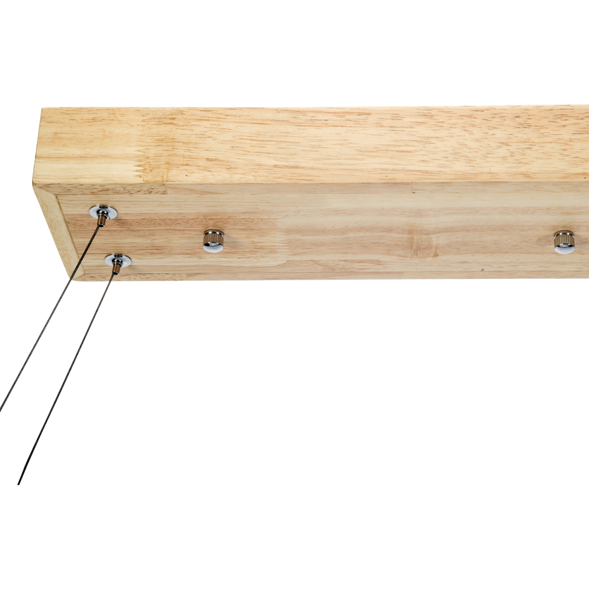 Forlight - Lámpara Colgante LED Eficiente Imitación Madera para Hogar, Diseño Moderno y Elegante, Luz 4000K, Material Resistente Madera y Policarbonato