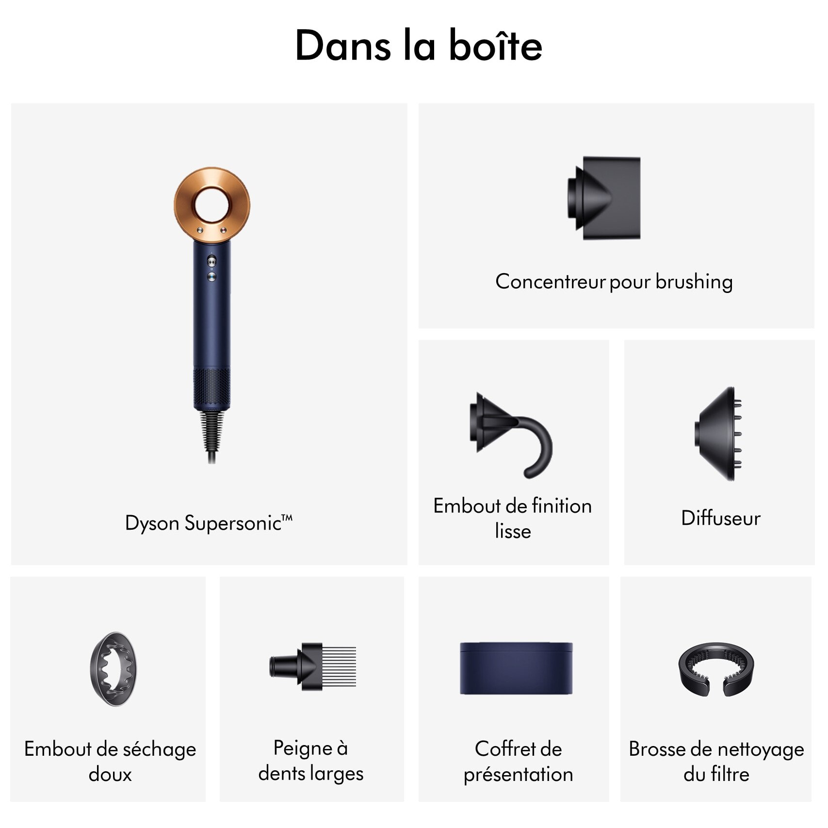 Sèche-cheveux Dyson Supersonic™ Bleu de Prusse/Cuivré - Reconditionné