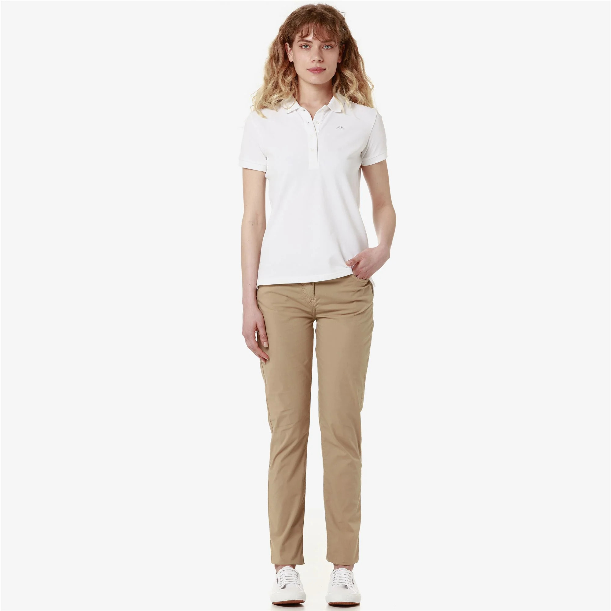 Kappa - Pantaloni Donna Beige - Debbye Light Poplin