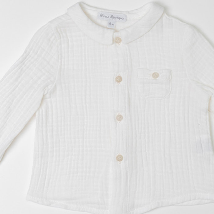 CAMISA ALGODÓN ORGÁNICO DOBLE TELA