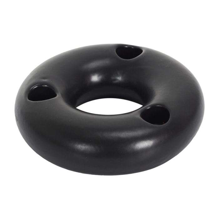 Support 3 Bougies Noir