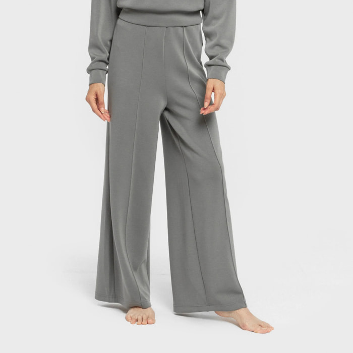 Pantalón largo pinzas estilo modal mujer