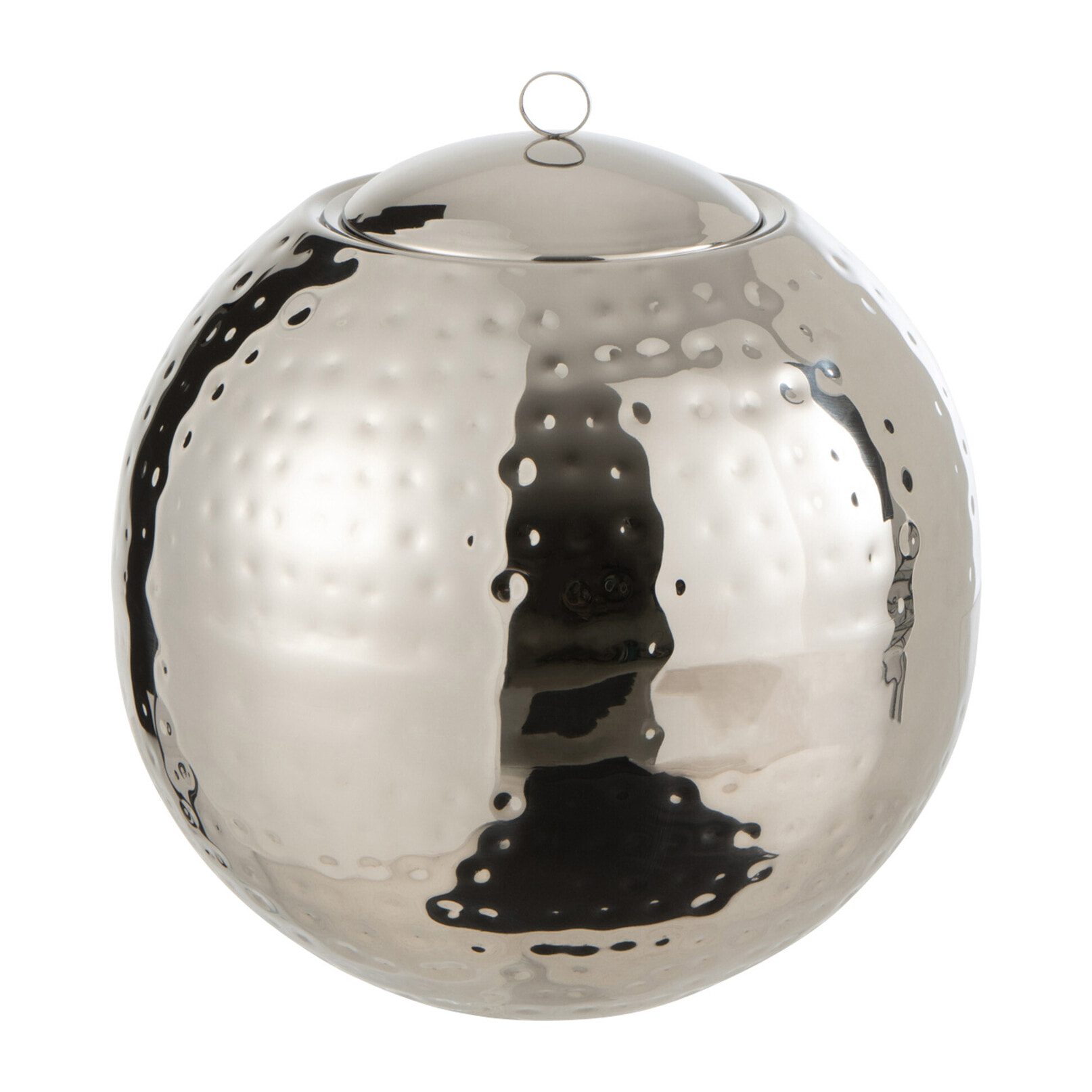 J-Line brûleur flottant Sphère Martelée - métal - argent