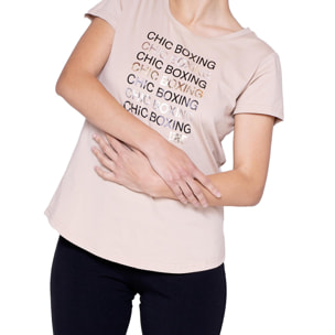 Camiseta de mujer Leone de manga corta Winter Chic Boxing
