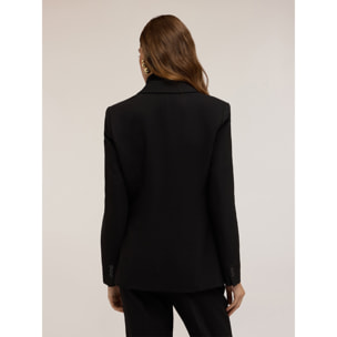 Motivi - Blazer monopetto misto viscosa - Nero