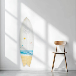 Planche de surf décorative Beach surf club Tableau alu Dibond