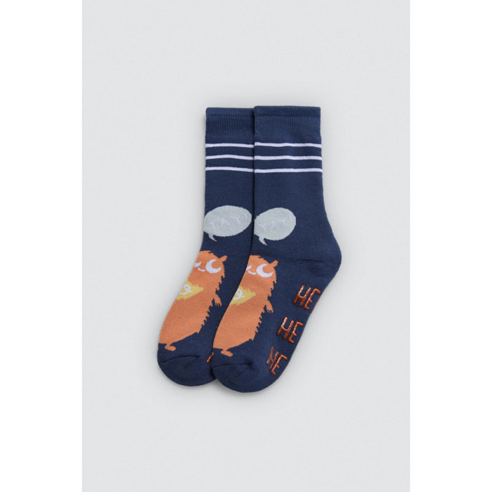 Confezione da 3 calzini termici antiscivolo per bambini Hello