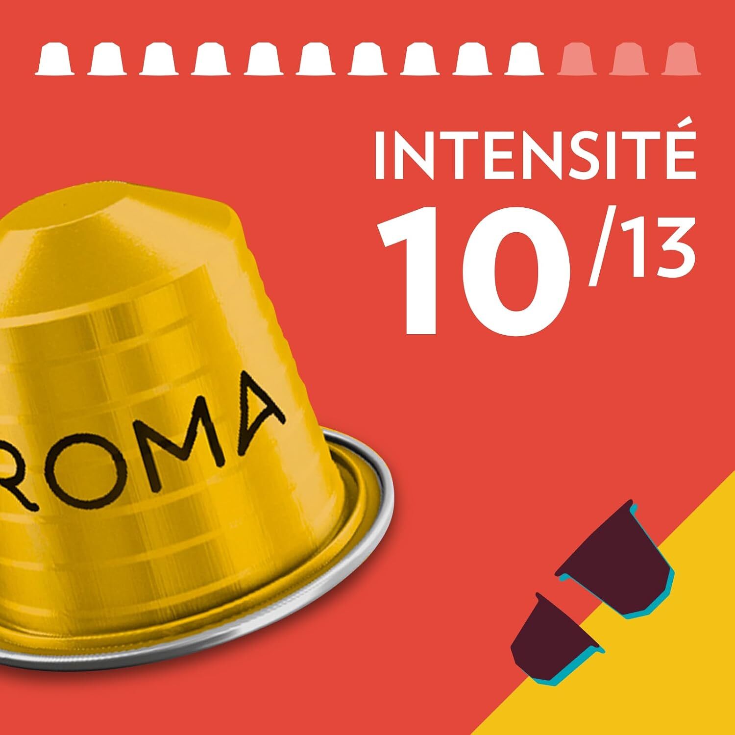 Café Tales Of Roma x10.  Capsules compatibles Nespresso en aluminium