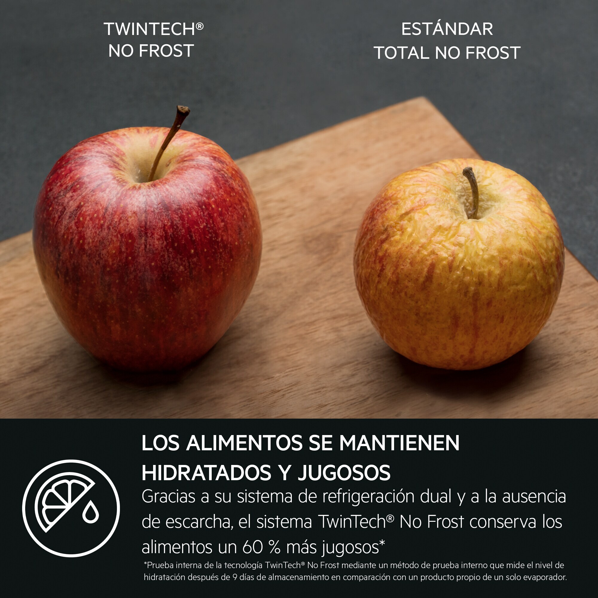 AEG Frigorífico combi de libre instalación Serie 8000 Cooling 360° de 201 cm ORC8M361DT