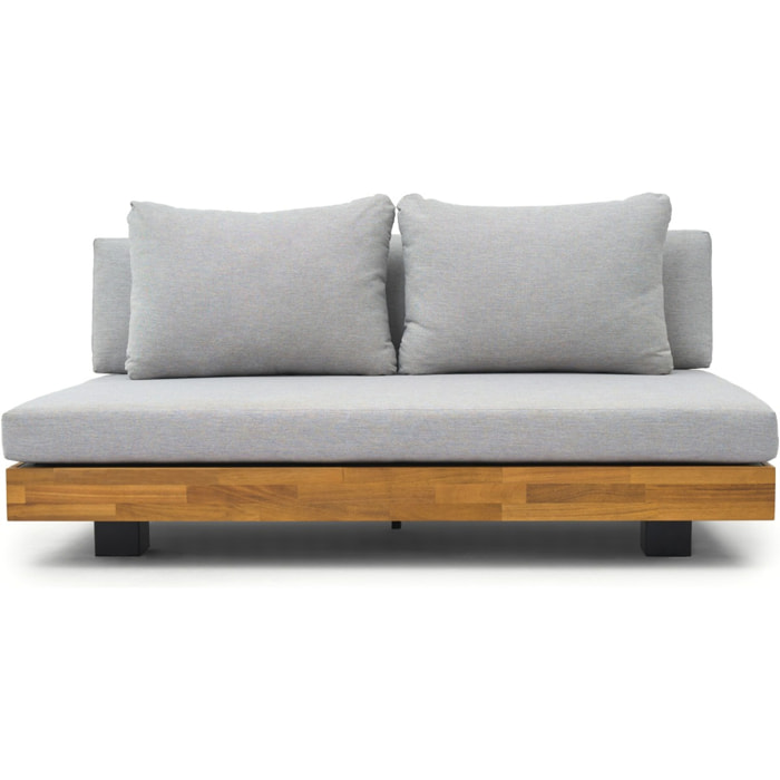 Canapé de jardin 2 places en bois FSC - CAPRI