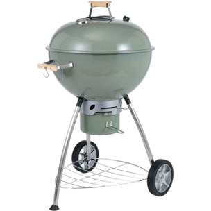 Barbecue charbon ESSENTIELB EBCK1 vert sur pieds  55 cm