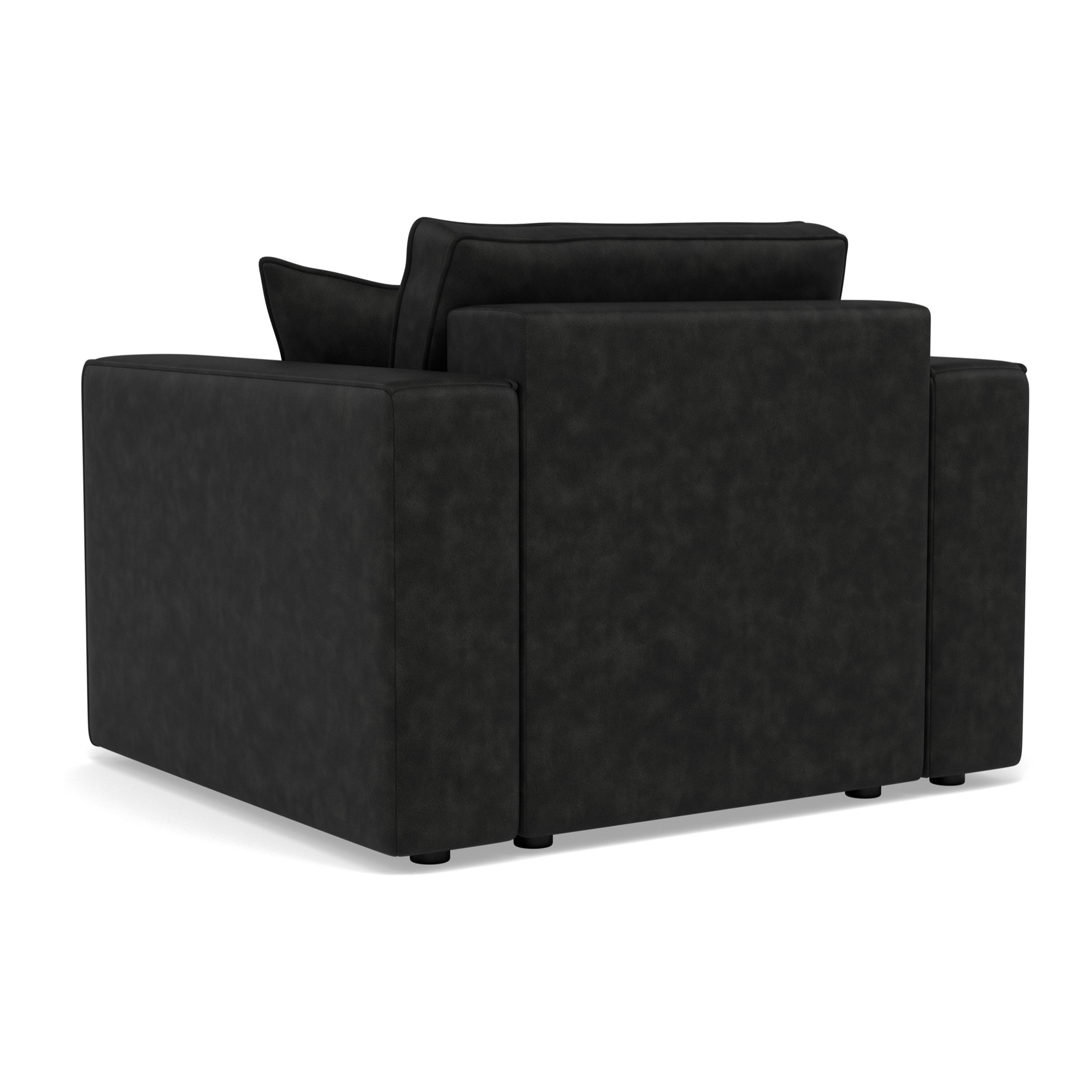 Topaze - fauteuil en simili - Noir
