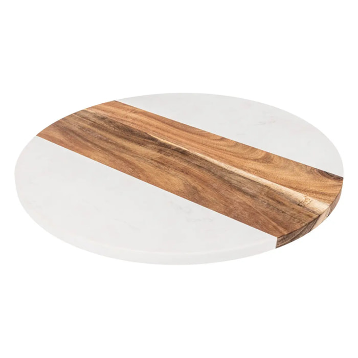 Plateau tournant "Harmony" rond D35cm en acacia