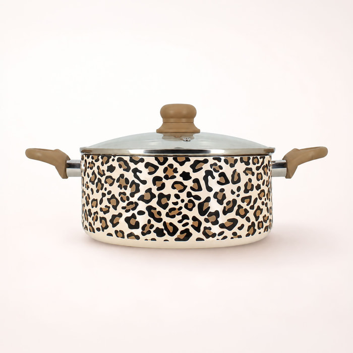 Faitout en aluminium 24cm léopard - tous feux  LEOPARD