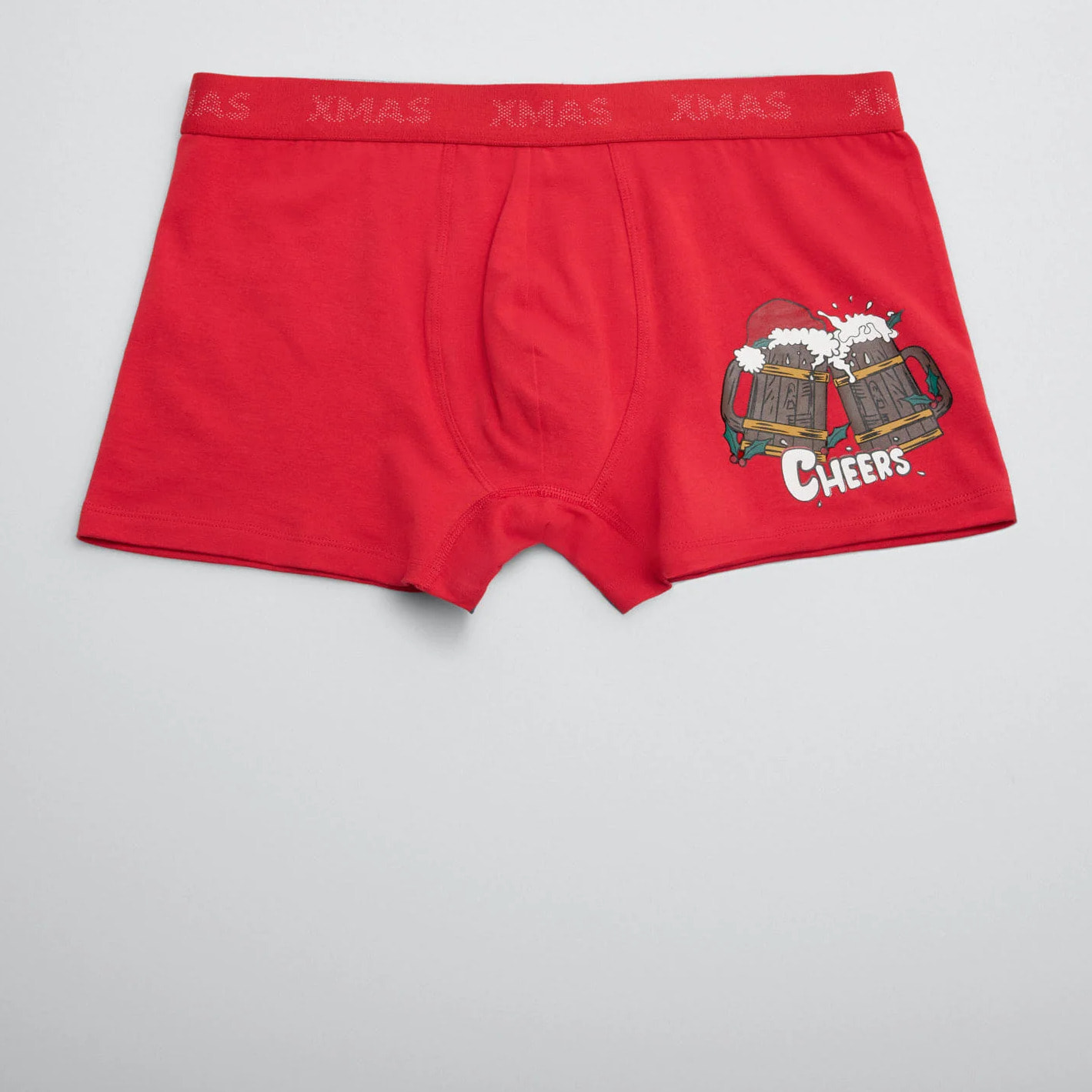 Disegno natalizio di un pugile