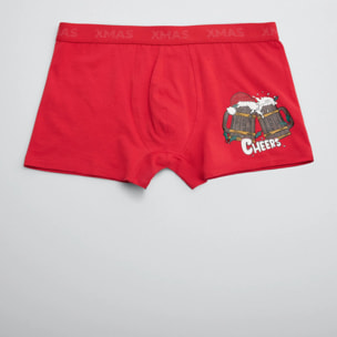 Disegno natalizio di un pugile