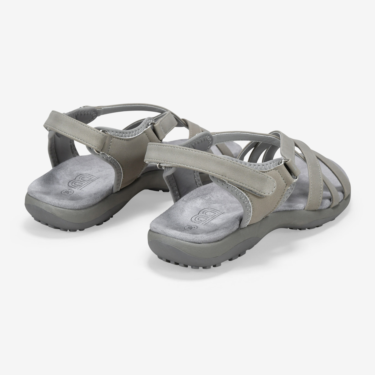 Sandalias de senderismo grises con cierre fácil