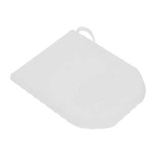 Porta mascarillas higiénico de silicona flexible.