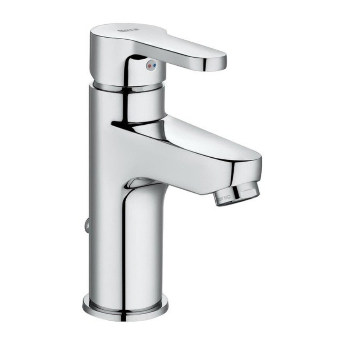 Lavabo suspendu en céramique 43x30x13 cm Swiss Aqua Technologies, sans trop-plein + mitigeur lavabo Roca (A5A306SATBRE4330R)