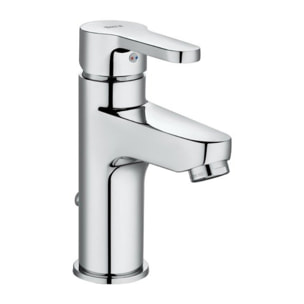 Lavabo suspendu en céramique 43x30x13 cm Swiss Aqua Technologies, sans trop-plein + mitigeur lavabo Roca (A5A306SATBRE4330R)