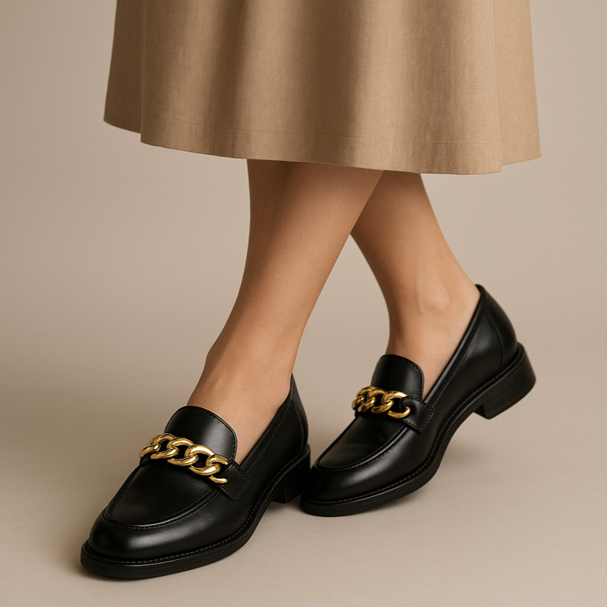 Mocassini con accessorio - tacco 1,5 cm