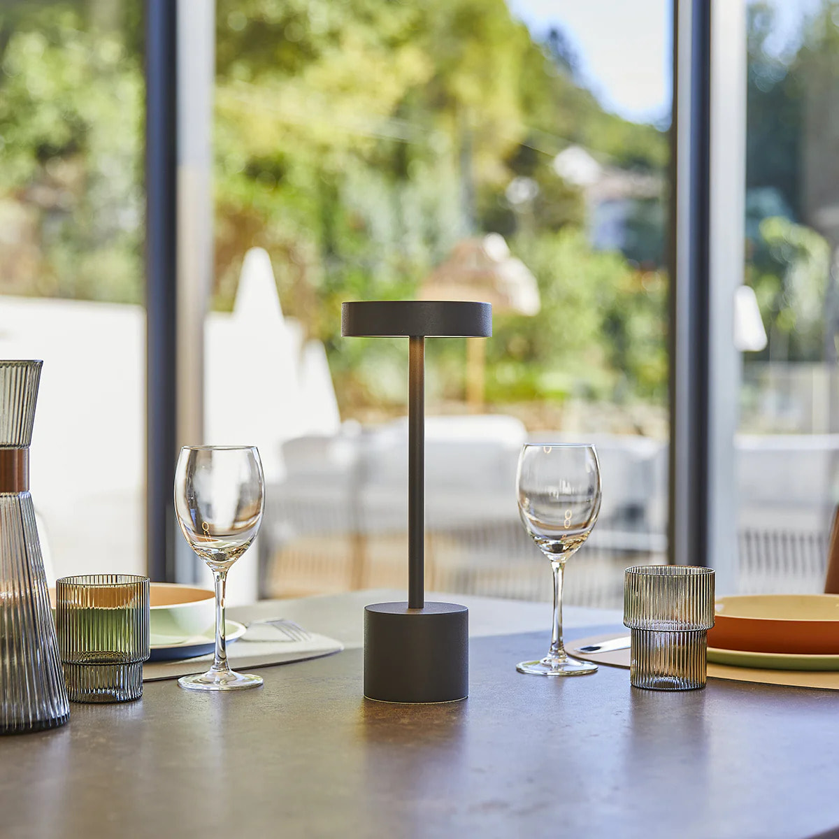 2 Lampe de table sans fil ROBY H30CM