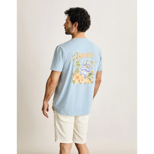 Camiseta Manga Corta Azul - Pirie