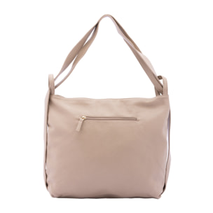 Borsa a spalla da donna - Modello False - Ecopelle e poliestere - 40.0 x 33.0 x 11.0 cm