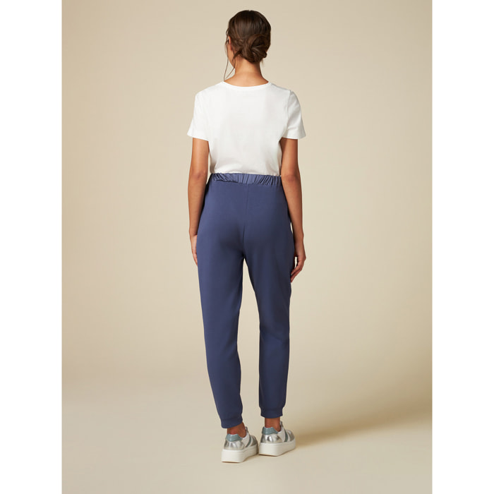 Oltre - Joggers soft touch - Blu