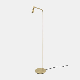 LEDS C4 Pie de salón Gamma LED 4.3 Blanco cálido - 2700K ON-OFF Oro mate 293lm