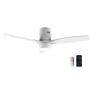 Cecotec Ventilador de Techo con Luz y Wifi EnergySilence Aero 5600 White Aqua Co