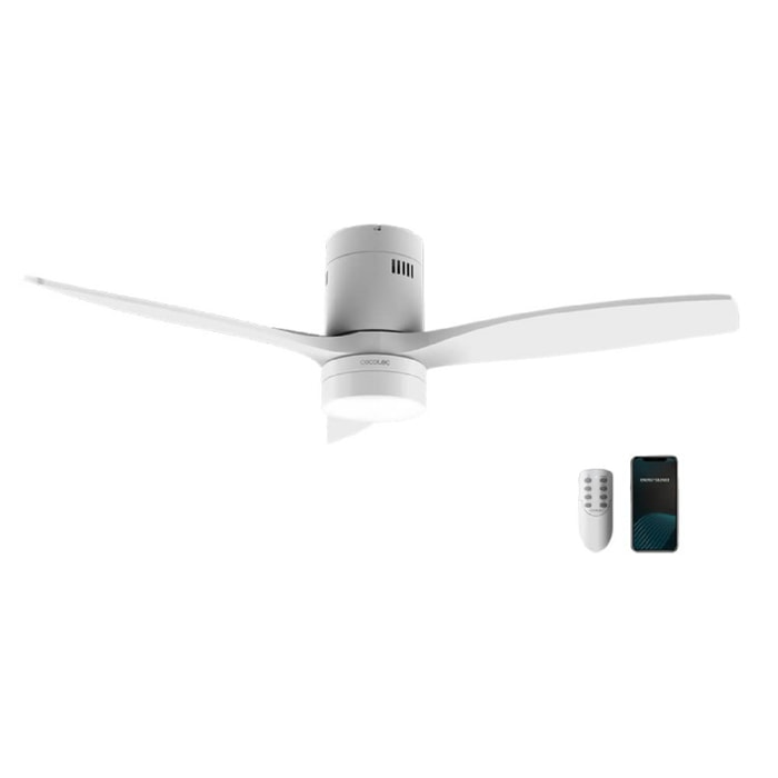 Cecotec Ventilador de Techo con Luz y Wifi EnergySilence Aero 5600 White Aqua Co